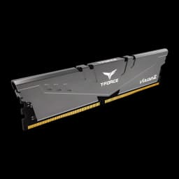 Memória RAM Team Group T-Force Vulcan Z DDR4 3200MHz 16GB (2x8GB) CL16 Cinzento, vista em ângulo: dissipador cinzento
