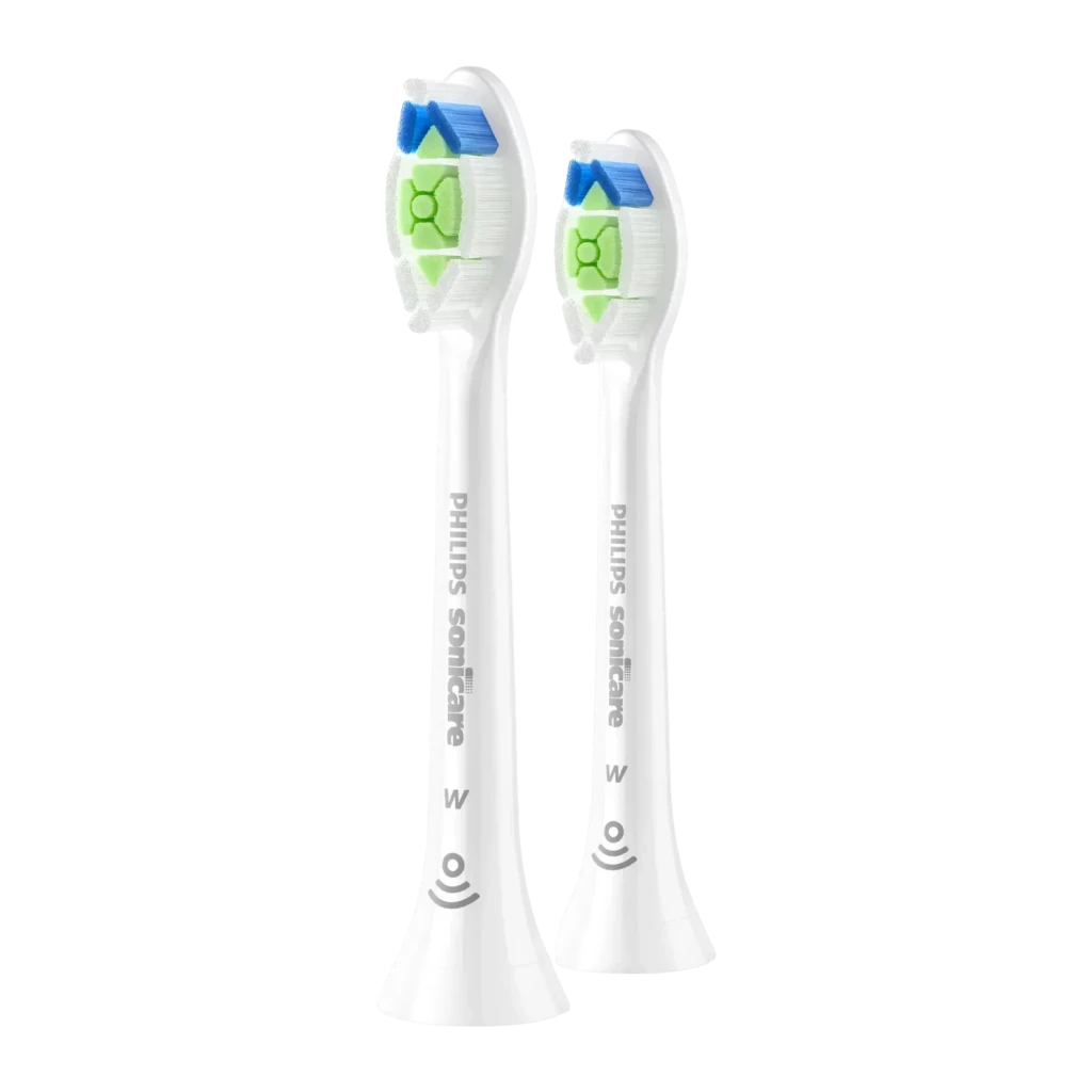 Cabezal de Cepillo Philips Sonicare Optimal White W2 Blanqueamiento Pack 2 Unidades HX6062/87, vista frontal: dos cabezales