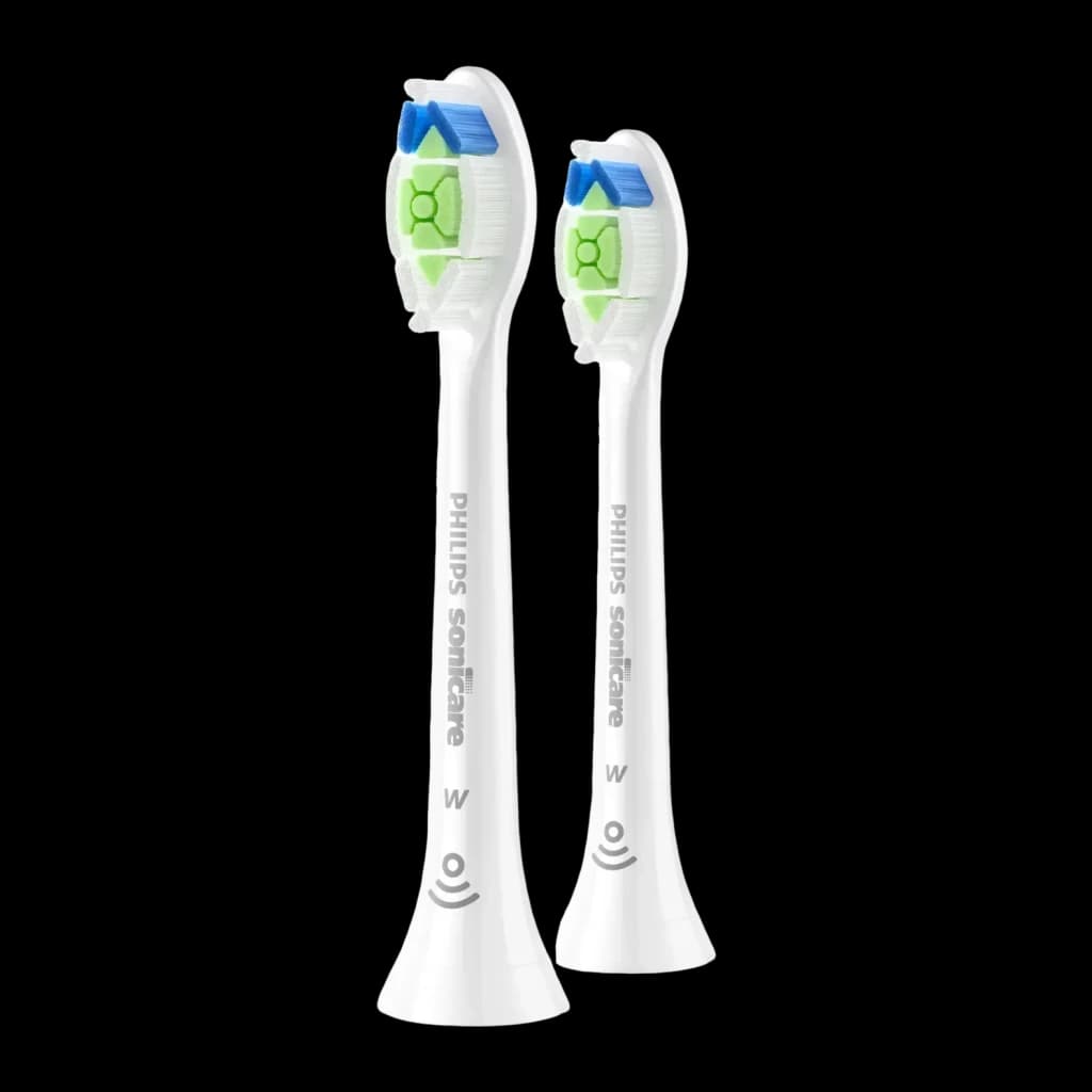 Cabezal de Cepillo Philips Sonicare Optimal White W2 Blanqueamiento Pack 2 Unidades HX6062/87, vista frontal: dos cabezales