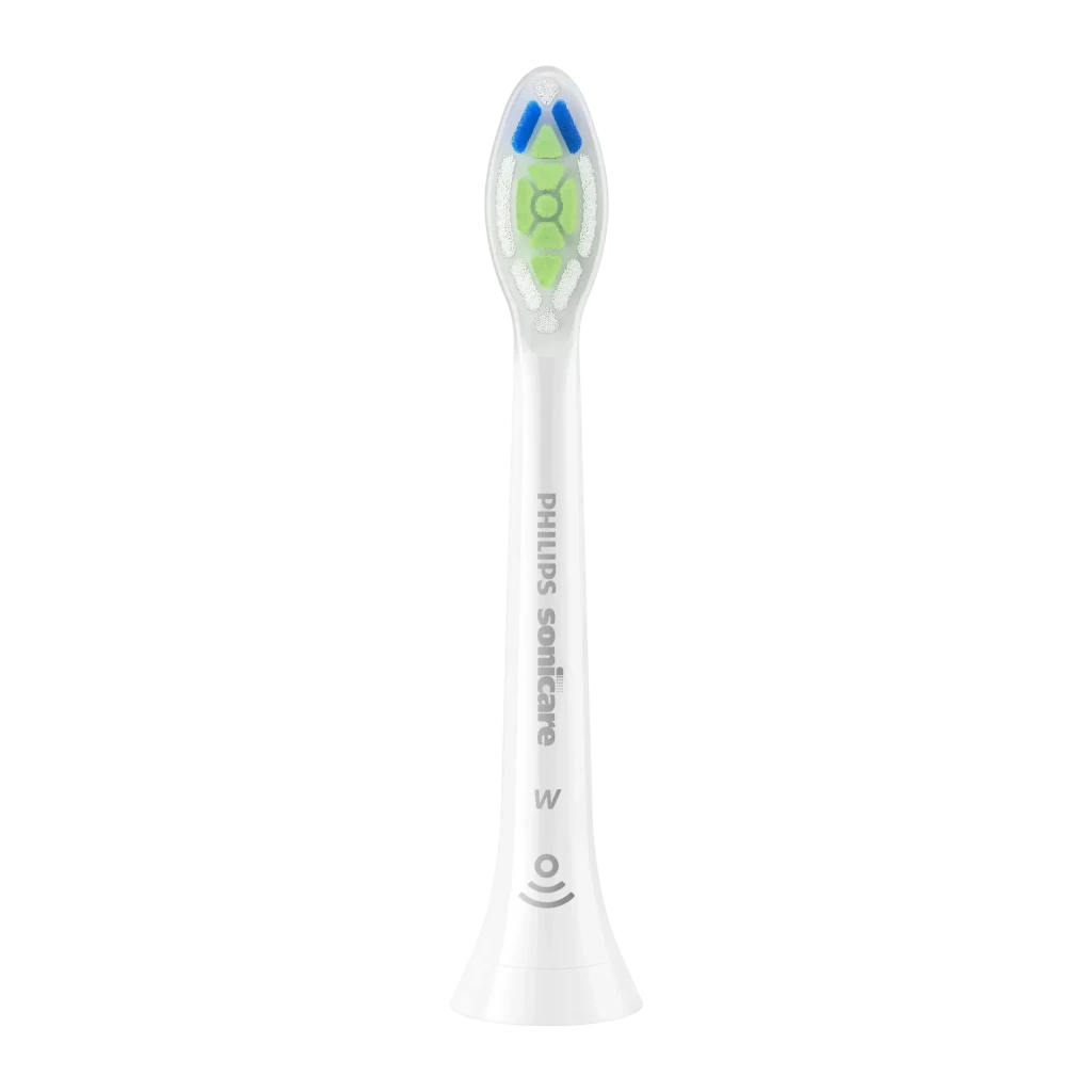 Cabezal de Cepillo Philips Sonicare Optimal White W2 Blanqueamiento Pack 2 Unidades HX6062/87, vista frontal: cabezal