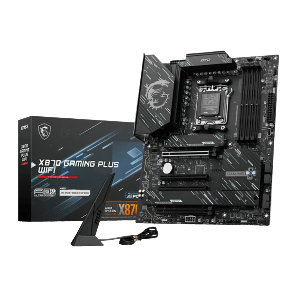 Placa base MSI X870 Gaming Plus WiFi AMD AM5 DDR5 ATX Negro