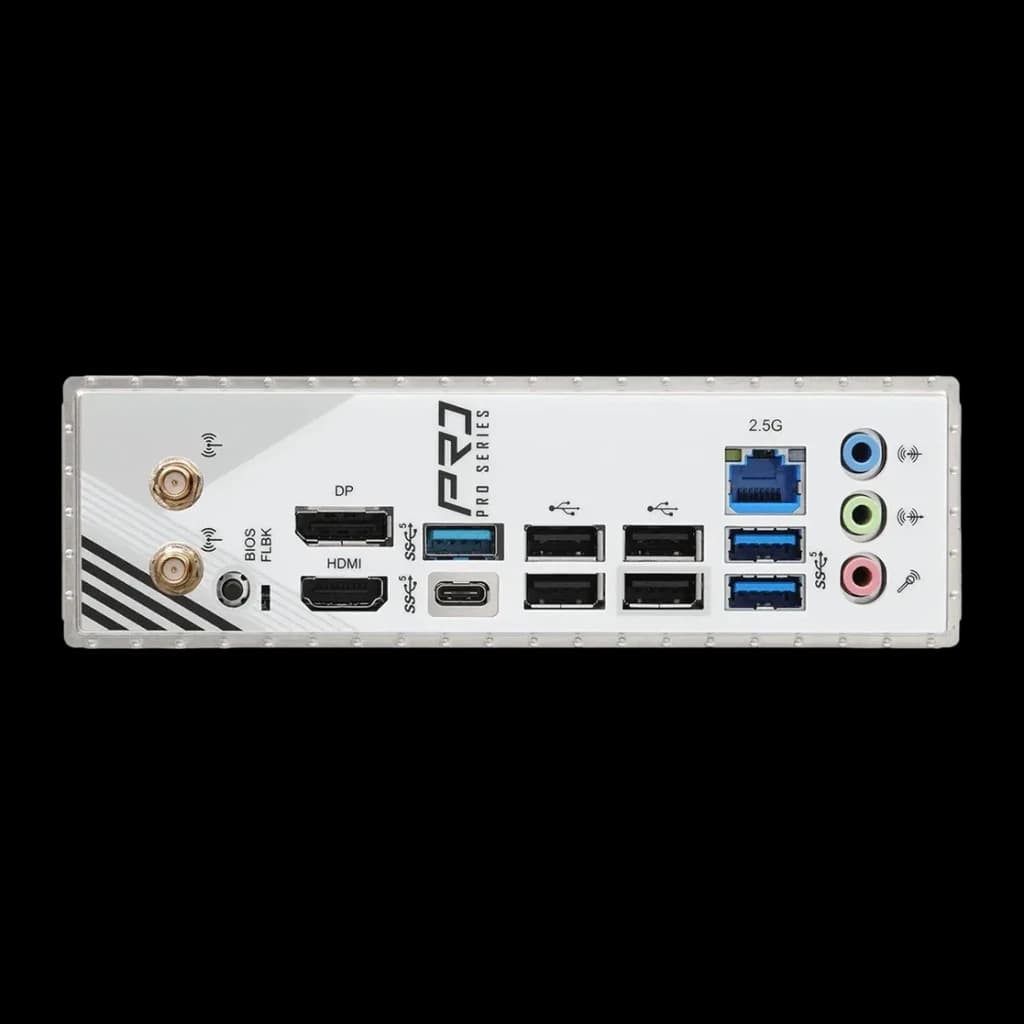 Placa-mãe ASRock A620AM Pro RS WiFi AMD A620 AM5 DDR5 Micro ATX Preto, painel traseiro: portas DP, HDMI, USB, 2.5G LAN