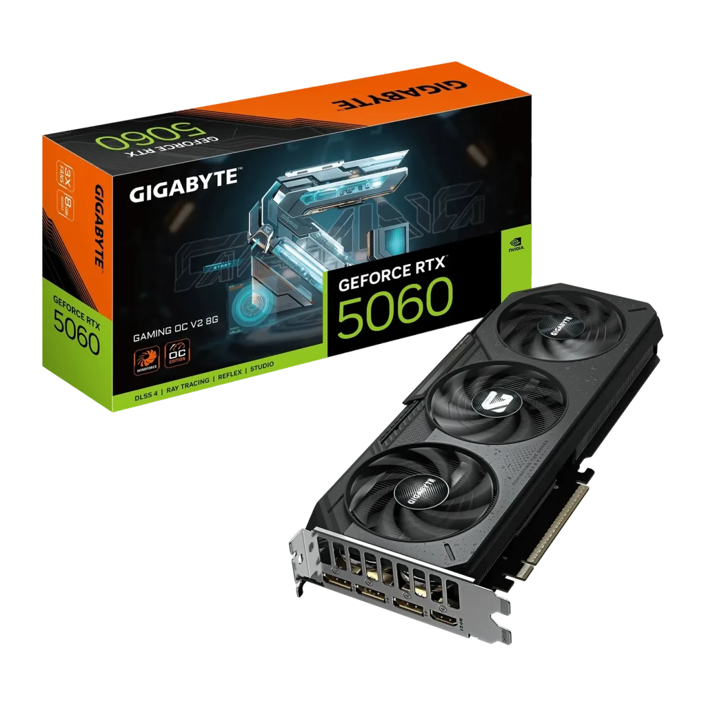 Gigabyte GeForce RTX 5060 Gaming OC V2 8GB GDDR7 Negro