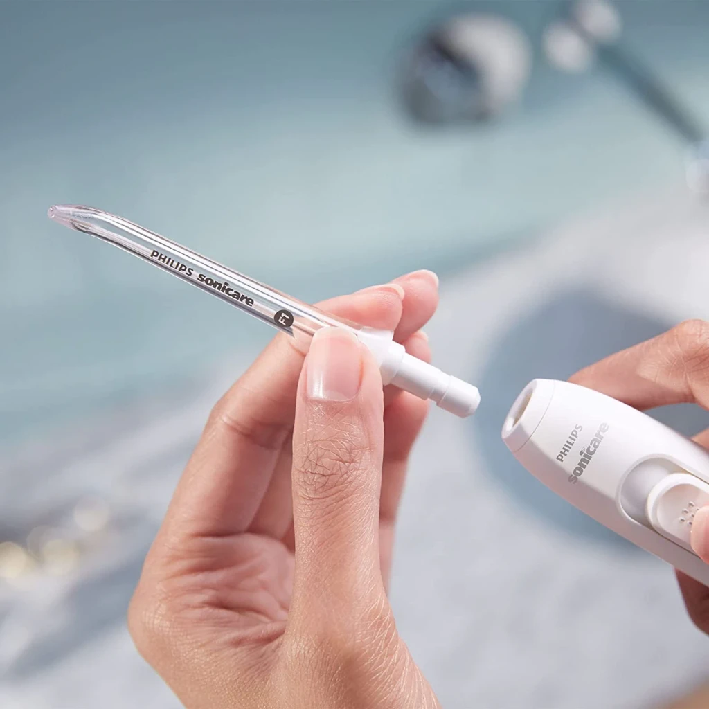 Cabezales de repuesto Philips Sonicare 360° rotación Pack 2 unidades Blanco HX3042/00, uso: mano acoplando boquilla