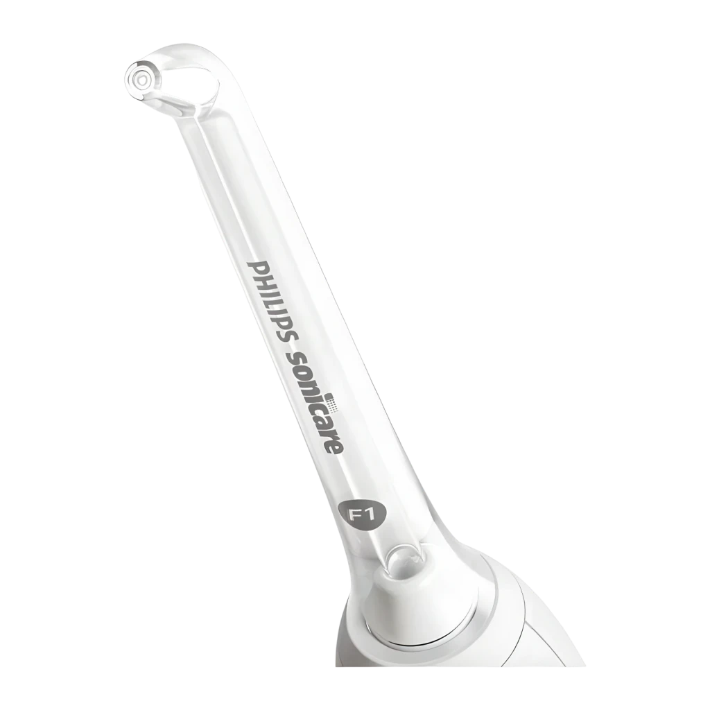 Cabezales de repuesto Philips Sonicare 360° rotación Pack 2 unidades Blanco HX3042/00, vista lateral: mango translúcido