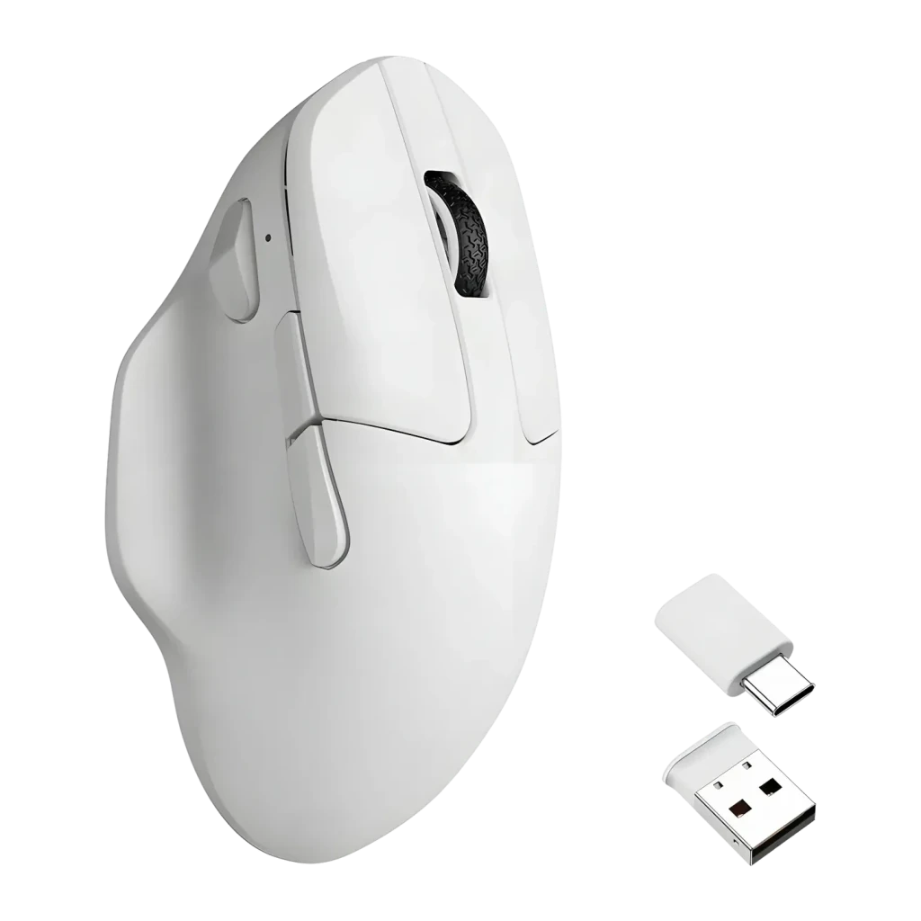 Ratón Keychron M7 Inalámbrico 26000 DPI Blanco