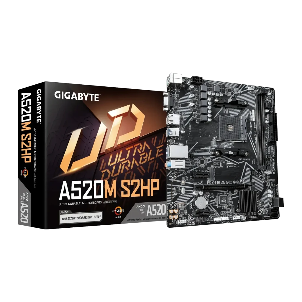 Placa base Gigabyte A520M S2HP AMD A520 AM4 DDR4 Micro ATX Negro