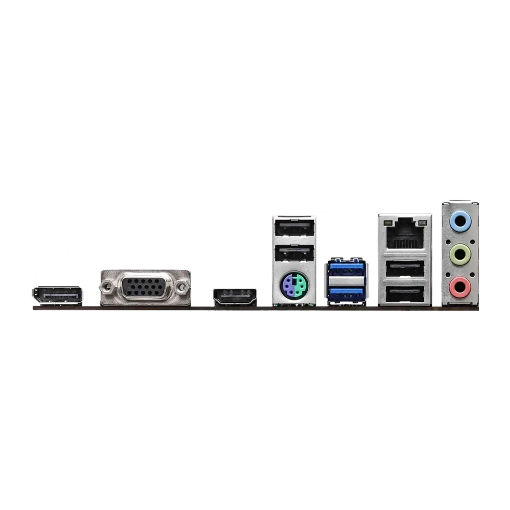 Carte mère ASRock H610M-HDV Intel H610 LGA 1700 DDR4 Micro-ATX Noir, panneau arrière: DisplayPort, VGA, HDMI, PS/2, USB