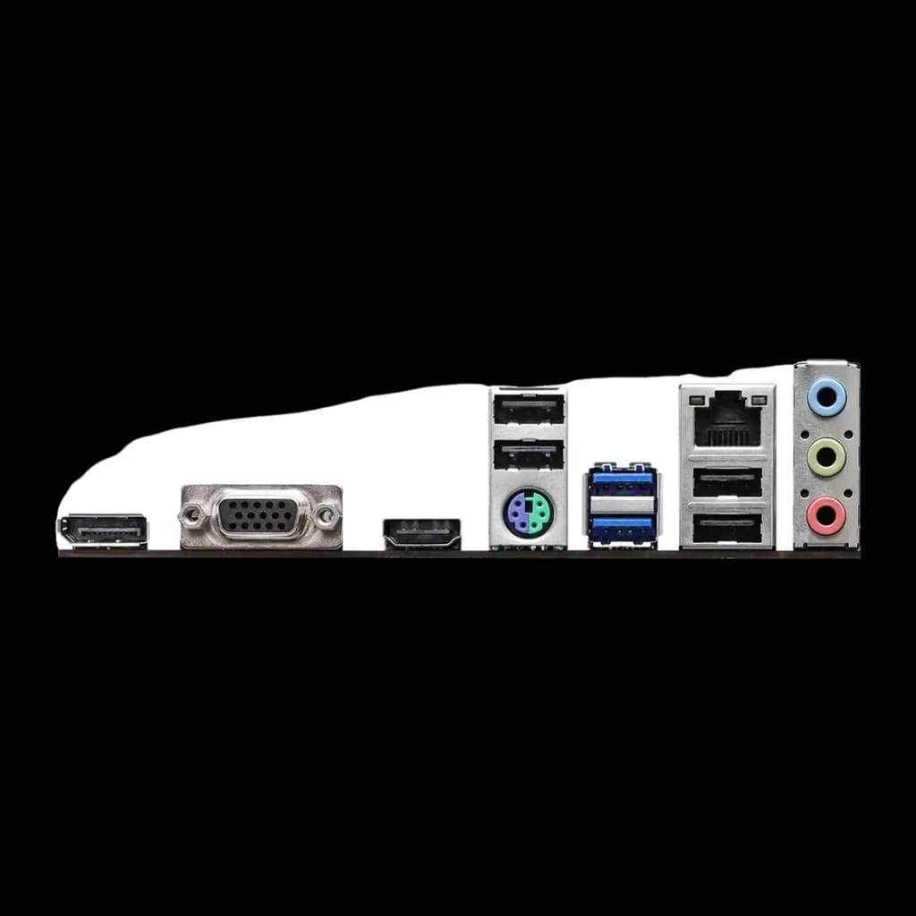Carte mère ASRock H610M-HDV Intel H610 LGA 1700 DDR4 Micro-ATX Noir, panneau arrière: DisplayPort, VGA, HDMI, PS/2, USB