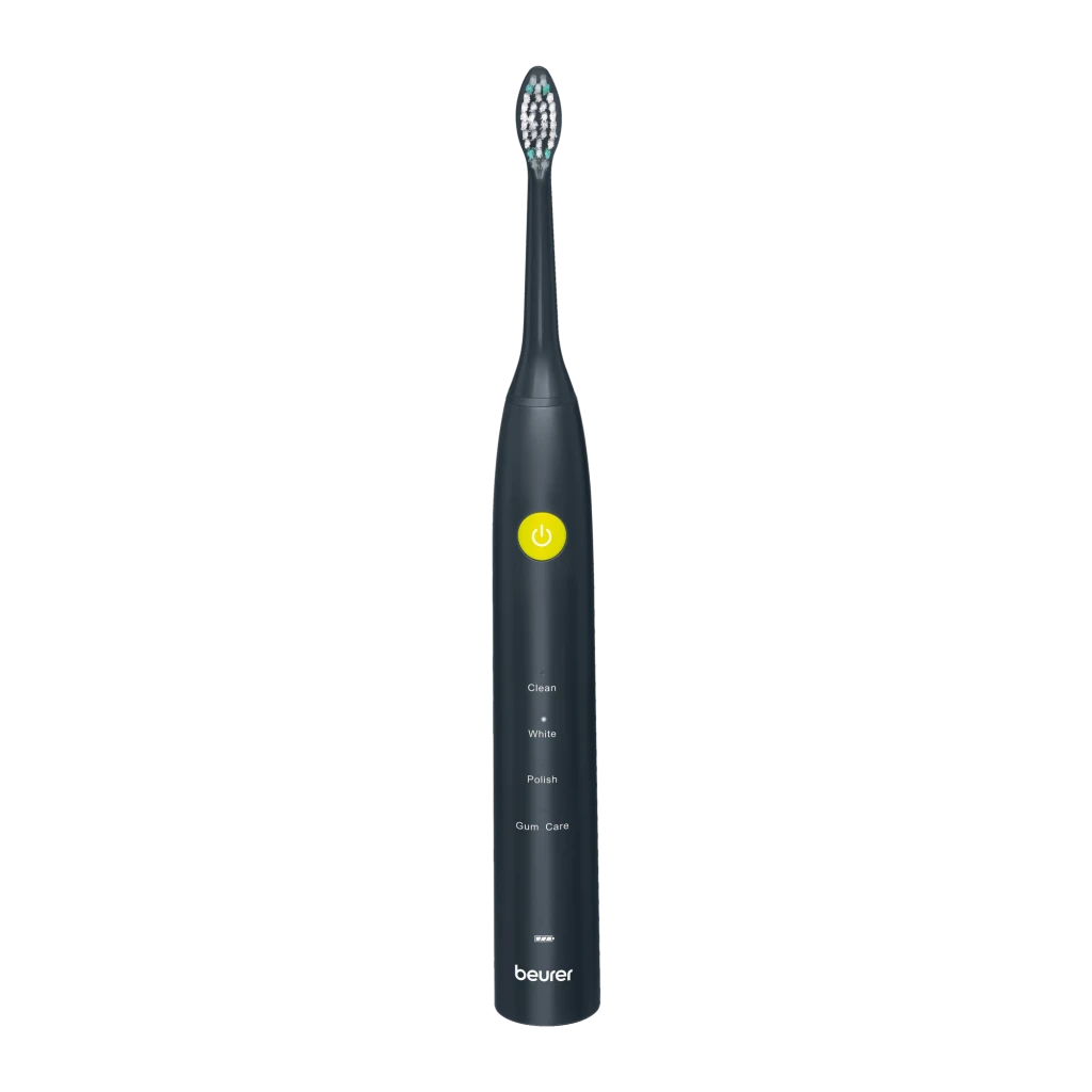 Beurer SC 30 Cepillo de dientes sónico recargable en negro con 4 modos de limpieza