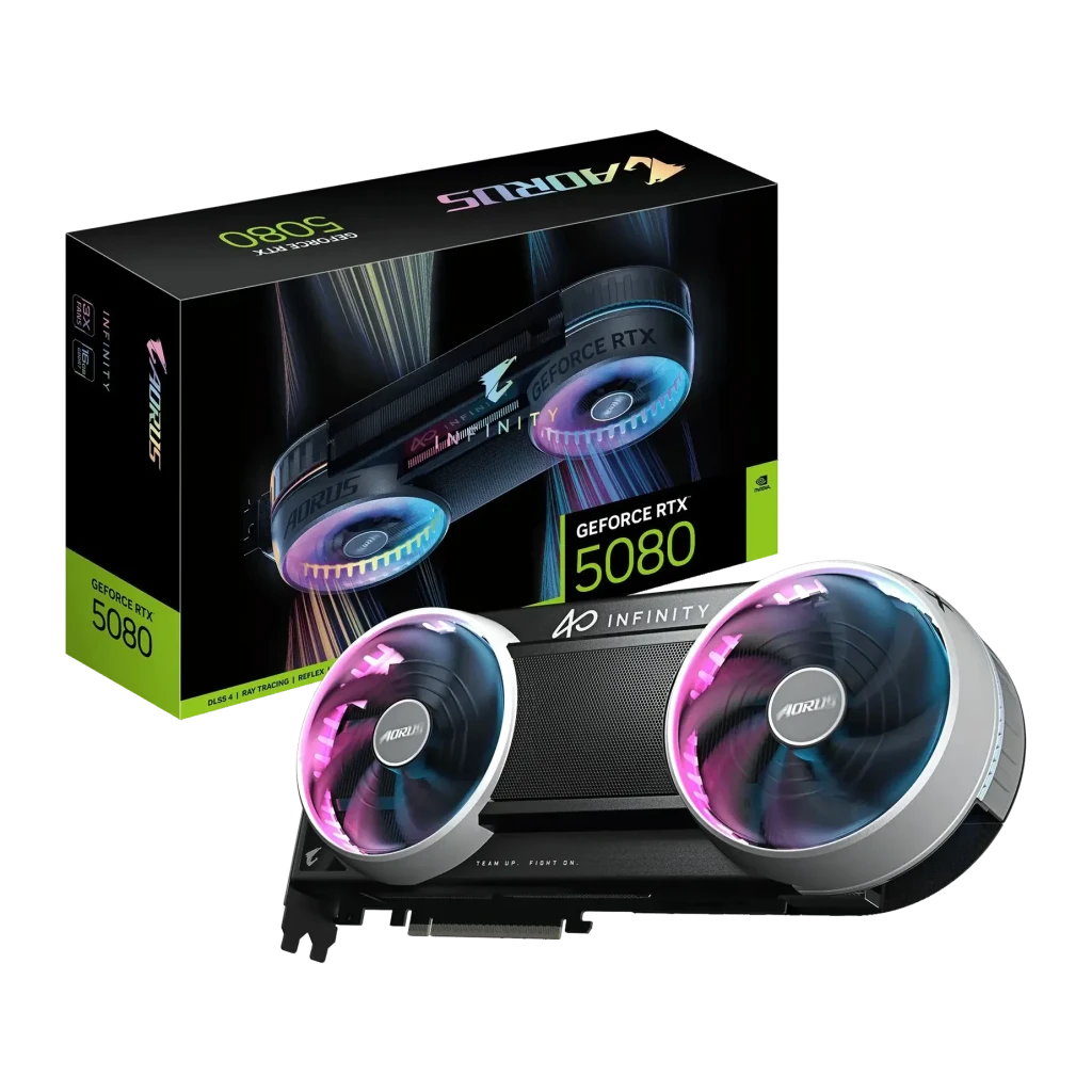 Gigabyte AORUS GeForce RTX 5080 Infinity 16GB GDDR7 Negro