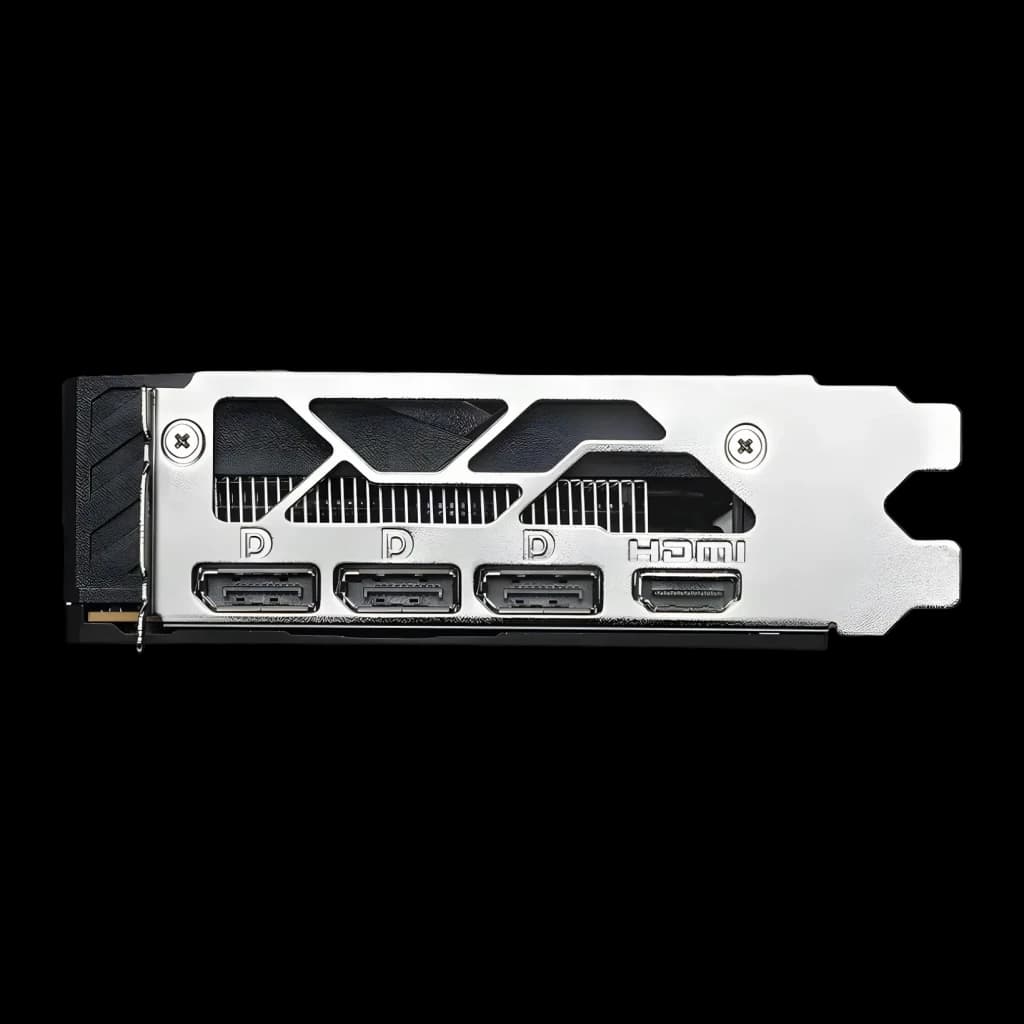 MSI GeForce RTX 5050 Gaming OC 8GB GDDR6 Negro, panel de E/S: 3 puertos DisplayPort y 1 HDMI en bracket metálico