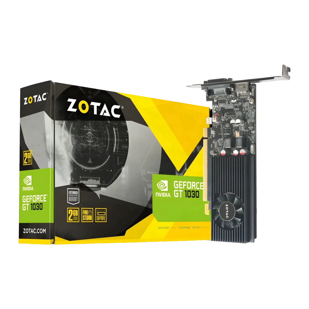 ZOTAC GeForce GT 1030 2GB GDDR5 Low Profile Negro
