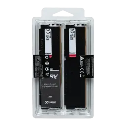Kingston Fury Beast DDR5 5200MT/s CL40 128Go (4x32Go) Kit Noir, verso du blister: 2 modules avec étiquettes de garantie