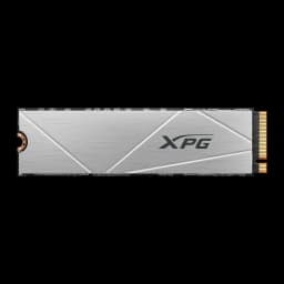SSD ADATA XPG Gammix S60 1TB M.2 2280 NVMe PCIe 4.0 Con Disipador Plata, vista superior: disipador cepillado con logo XPG