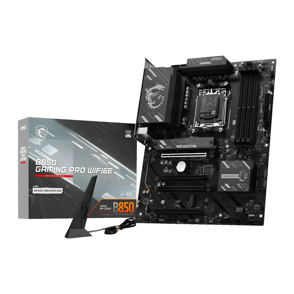 Placa base MSI B850 Gaming Pro WiFi 6E AMD AM5 DDR5 ATX Negro