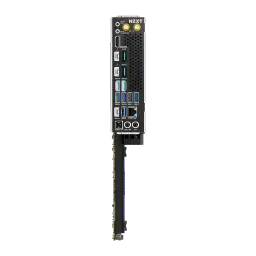 Carte mère NZXT N9 Z890 Intel LGA1851 DDR5 ATX WiFi 7 Noir, panneau arrière: ports USB, HDMI, LAN, audio et antennes WiFi