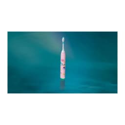 Escova Elétrica Philips Sonicare For Kids Sem Fios 21 dias Rosa HX6600/11, vista frontal: cabo rosa com ilustrações infantis
