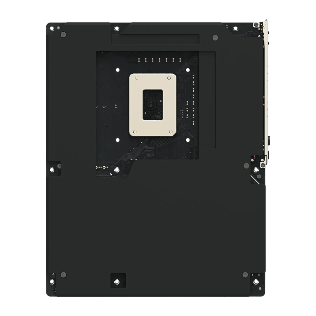 Placa base Gigabyte Z890 AORUS Elite WIFI7 Plus Intel LGA1851 DDR5 ATX WiFi 7 Negro, vista trasera: backplate con socket