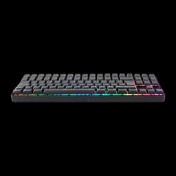 Clavier Gaming GAMIAC TKL90G Mécanique Kailh Blue RGB Espagnol TKL Noir, vue latérale: rétroéclairage RGB multicolore