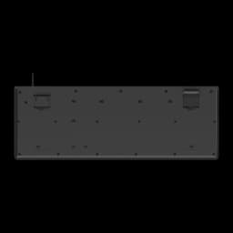 Clavier CoolBox Noir USB avec câble 1,5 m Lecteur DNIe intégré COO-TEC04DNI V4, vue dessous: base avec pieds repliables