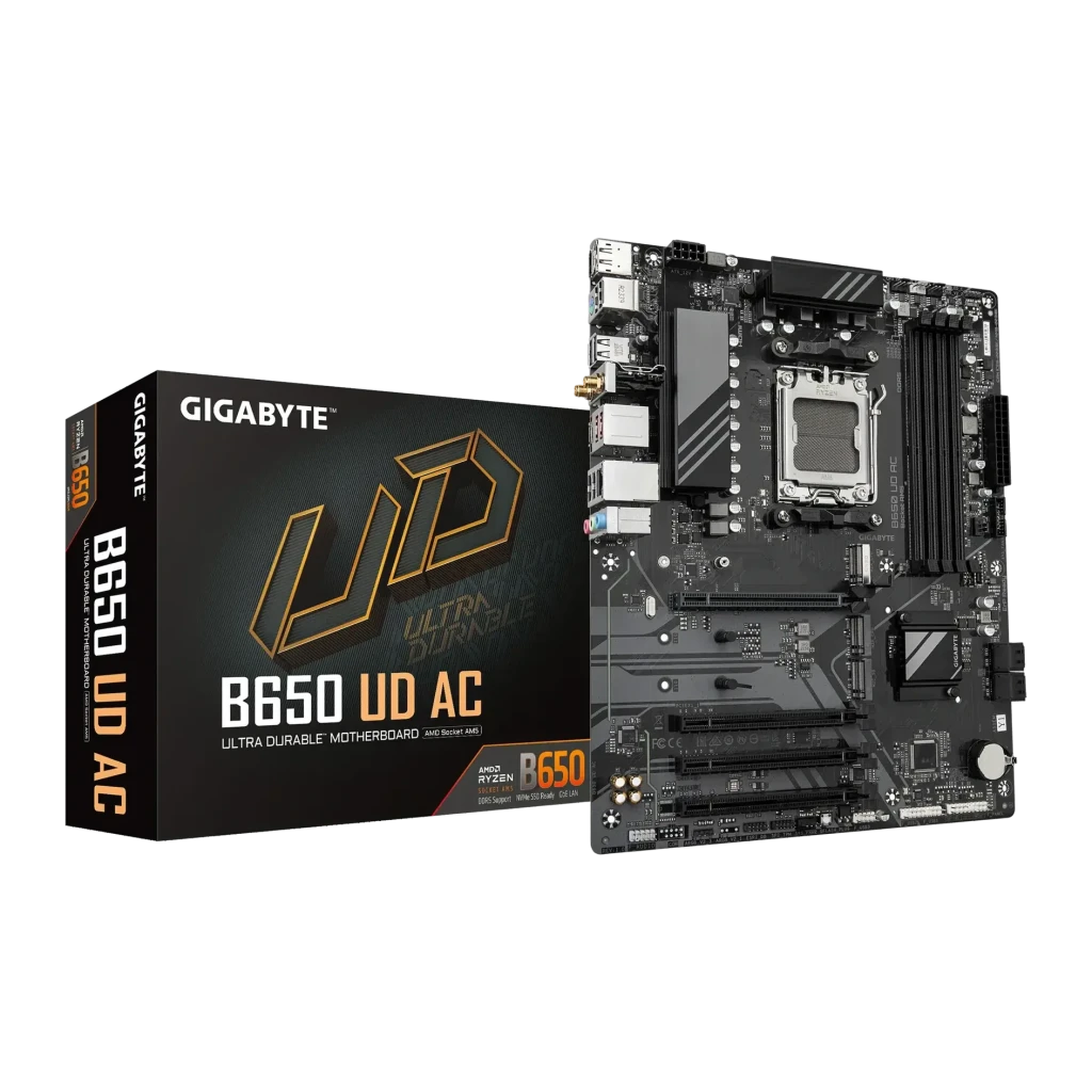 Placa base Gigabyte B650 UD AC DDR5 AM5 ATX WiFi 5 Marrón
