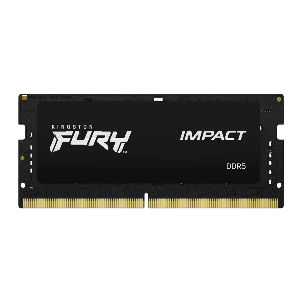 Memoria RAM Kingston FURY Impact DDR5 SO-DIMM 32GB (2x16GB) 6400MHz CL38 Negro