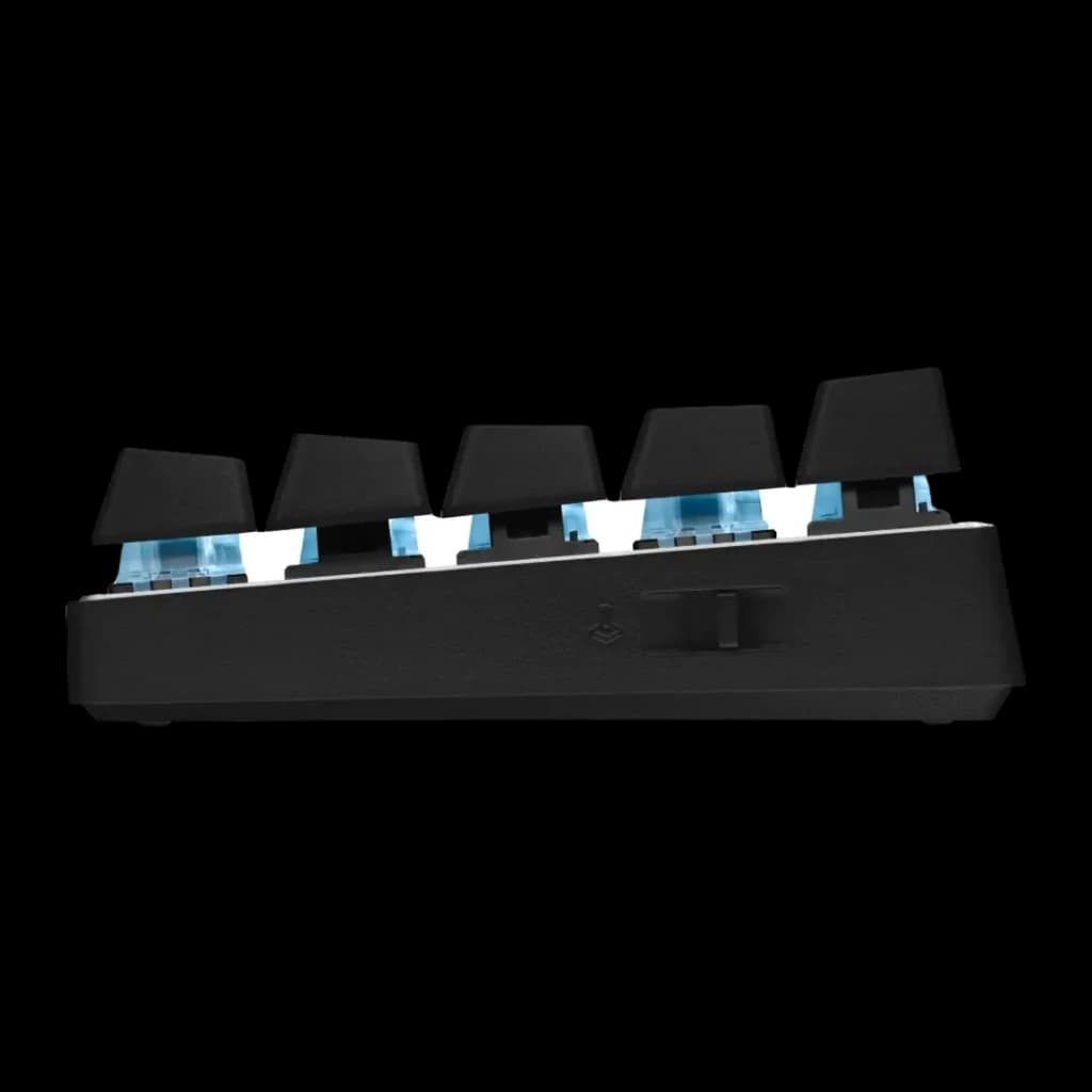Teclado gaming Logitech G PRO X 60 LIGHTSPEED Inalámbrico Mecánico GX Brown RGB Negro, vista lateral: switches mecánicos