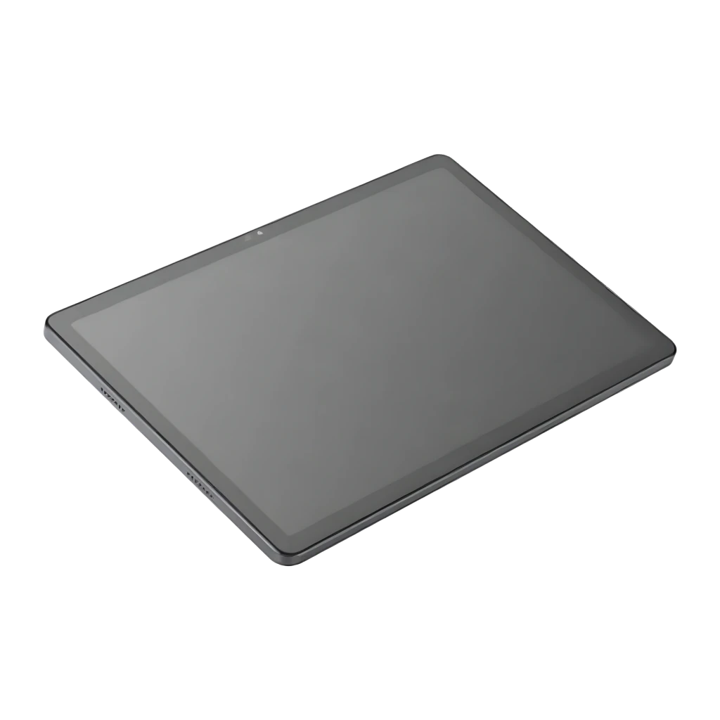 Tableta gráfica Huion Kamvas Slate 11 8GB/128GB Gris, vista en perspectiva: pantalla apagada y marco fino visibles en ángulo
