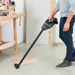 Aspirateur à main Bosch UniversalVac 18 Noir/Vert Sans Fil Sans batterie, utilisation: aspiration sciure sol atelier