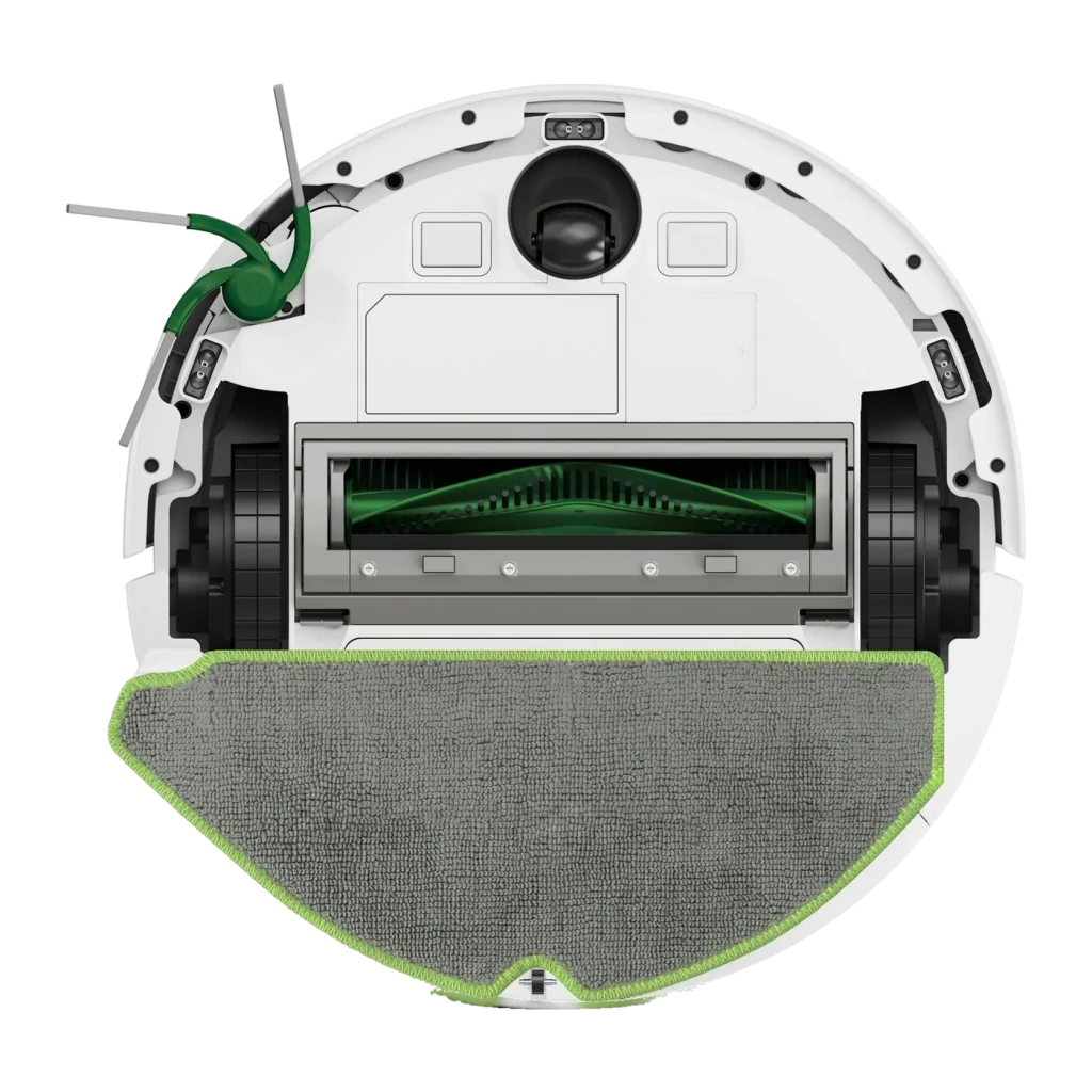 Robot aspirador iRobot Roomba 115 Combo + AutoEmpty Dock Branco Giroscópico Função de Lavagem, vista inferior: escova