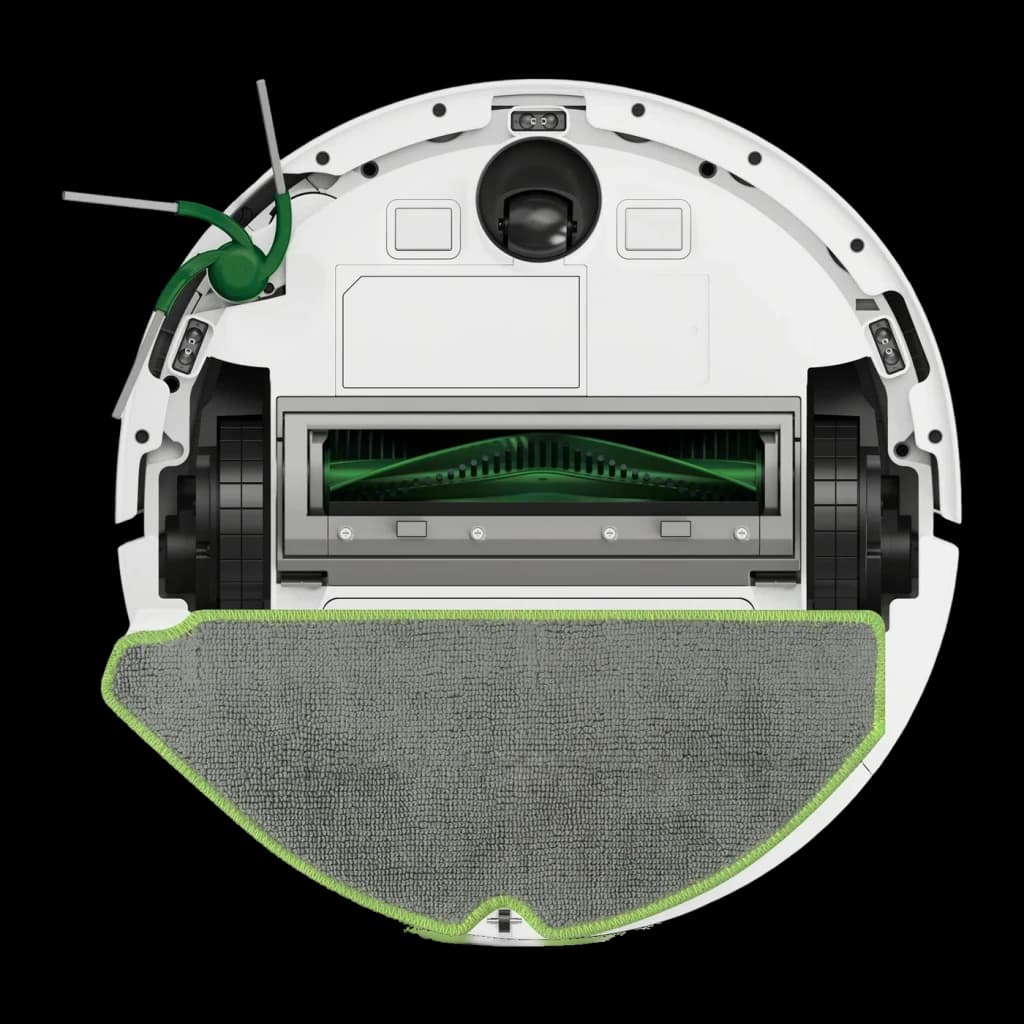 Robot aspirador iRobot Roomba 115 Combo + AutoEmpty Dock Branco Giroscópico Função de Lavagem, vista inferior: escova