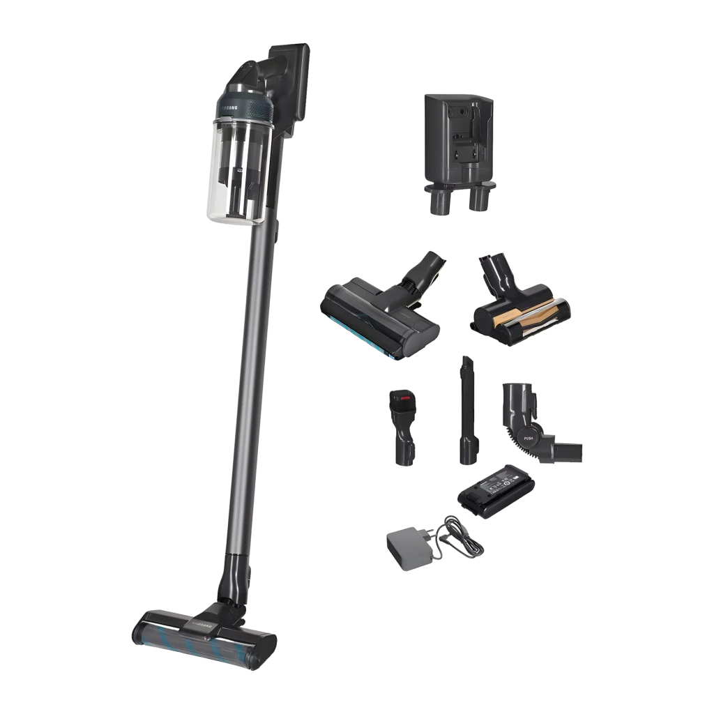 Aspiradora Samsung Jet 85S Complete Negro Sin Cable HEPA 5 etapas 99,999% 250W 60min