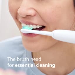 Tête de brosse à dents Philips Sonicare C1 ProResults Pack 6 Blanc HX6016/87, utilisation: soies turquoise sur les dents
