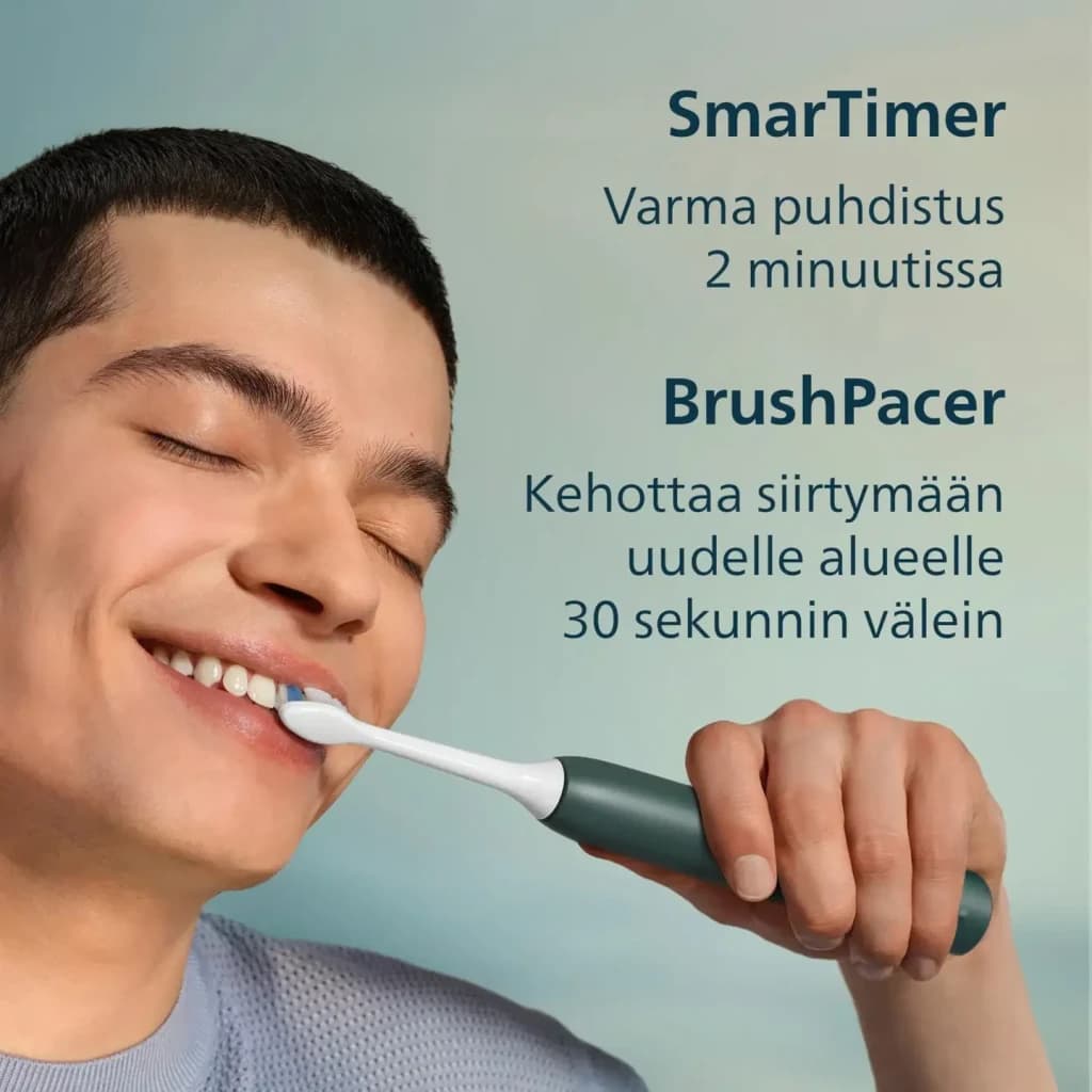 Brosse à dents électrique Philips Sonicare 3100 14 jours 1 mode Vert HX4033/26, usage: personne se brossant les dents