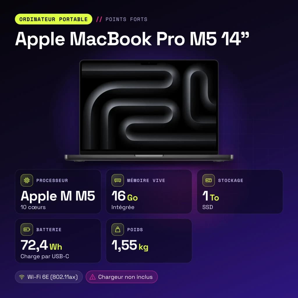 Portatil 14 Polegadas Apple MacBook Pro M5 14
