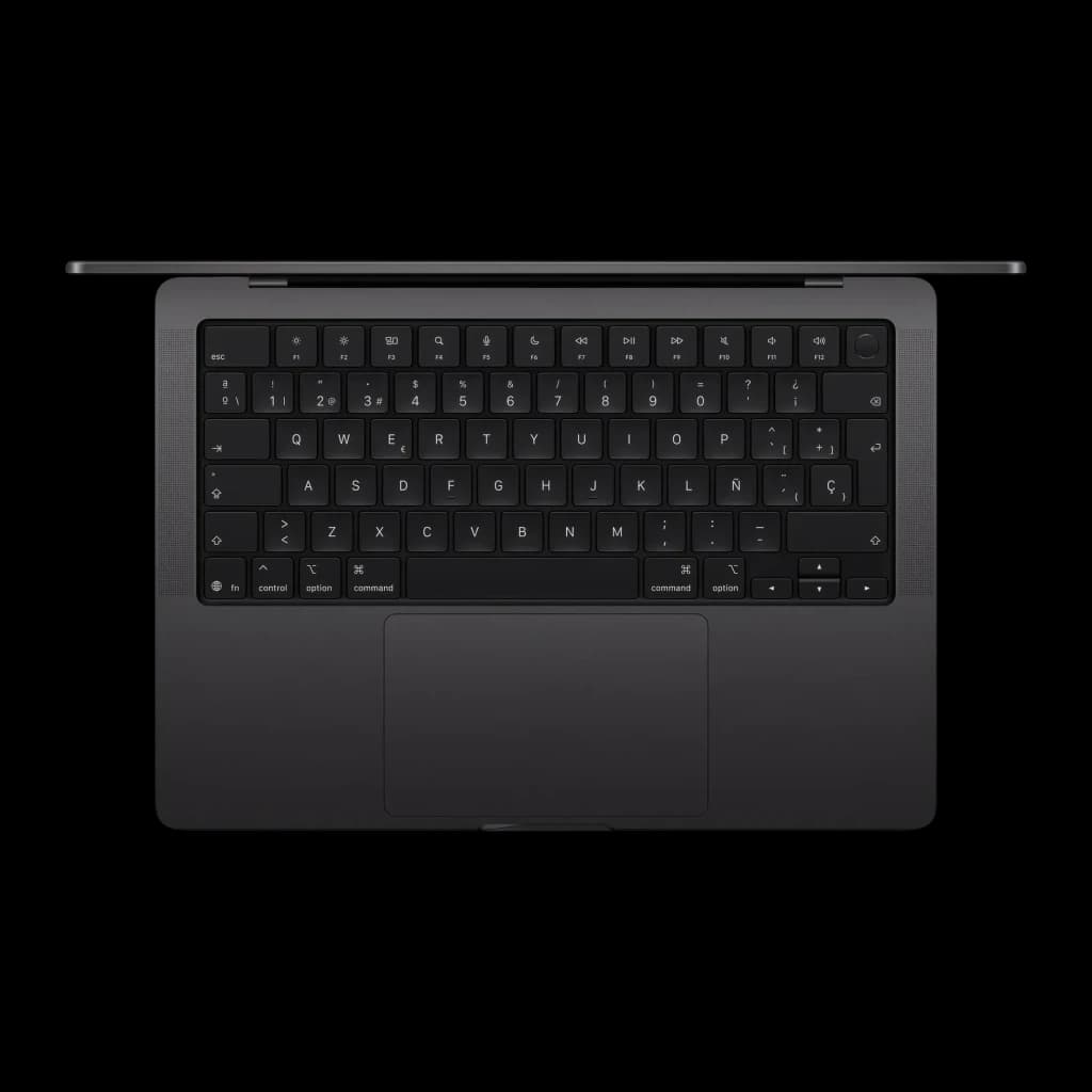Ordinateur portable Apple MacBook Pro M5 14 pouces 16Go/1To SSD 14,2 pouces Mini LED Liquid Retina XDR macOS Tahoe Noir, vue