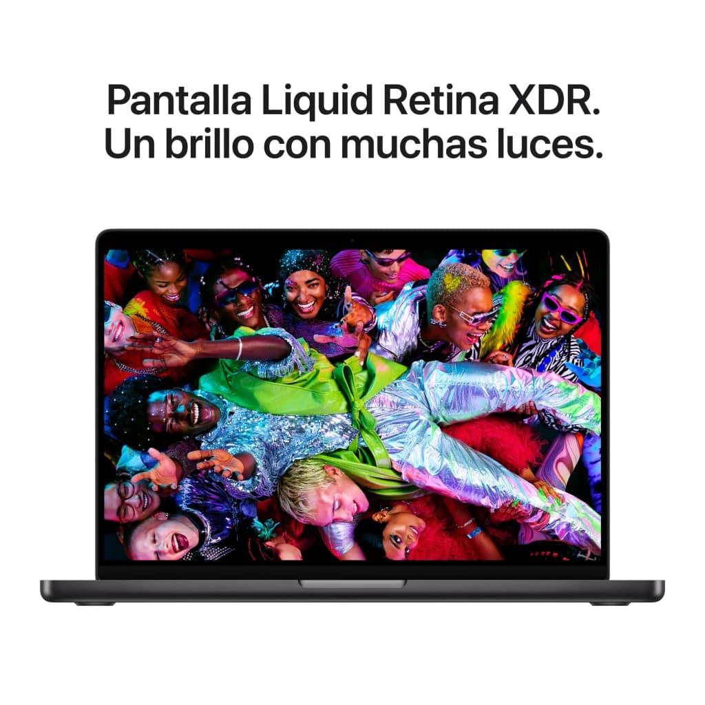 Ordinateur portable Apple MacBook Pro M5 14 pouces 16Go/1To SSD 14,2 pouces Mini LED Liquid Retina XDR macOS Tahoe Noir, vue