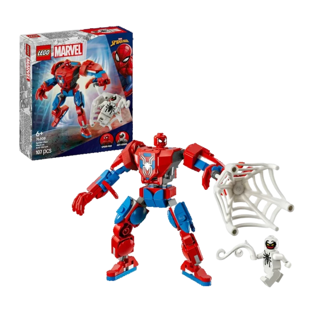 Lego Marvel Spider-Man Mech vs. Anti-Venom 76308 Set de construcción con 107 piezas para niños a partir de 6 años
