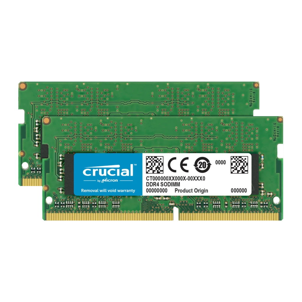 Memoria RAM Crucial SO-DIMM 64GB DDR4 2x32GB 3200MHz Verde CT2K32G4SFD832A