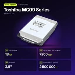 Disque dur Toshiba MG09 Series 18To 3,5 pouces 7200RPM MG09ACA18TE - caractéristiques