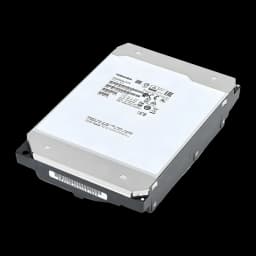 Disque dur Toshiba MG09 Series 18To 3,5 pouces 7200RPM MG09ACA18TE, vue en perspective: étiquette frontale avec code modèle