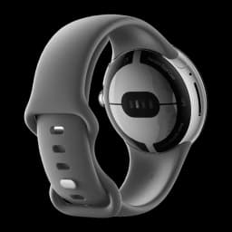 Google Pixel Watch LTE 41mm Plata/Carbón NFC Batería 24 Días, vista trasera: sensor de salud, caja de acero inoxidable