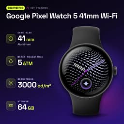 Google Pixel Watch 5 41mm Wi-Fi Antracita NFC FC, SpO2, Temperatura piel - características