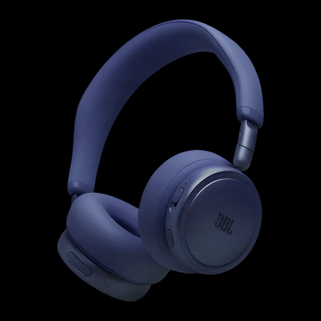 Auriculares JBL Live 680NC Cancelación de Ruido Adaptativa Diadema Bluetooth 6.0 Azul, vista en ángulo: diadema