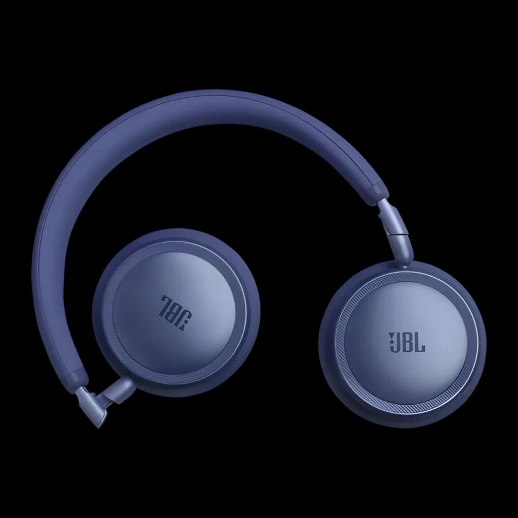Auriculares JBL Live 680NC Cancelación de Ruido Adaptativa Diadema Bluetooth 6.0 Azul, vista frontal: diadema y almohadillas
