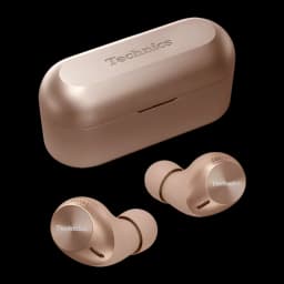 Auriculares true wireless Technics Cancelamento de Ruído TWS Bluetooth 5.3 Ouro Rosa EAH-AZ40M2, vista principal: dois