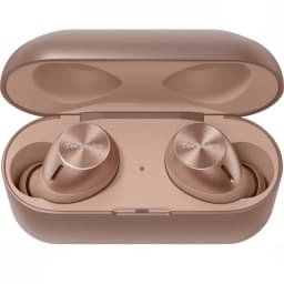 Auriculares true wireless Technics Cancelamento de Ruído TWS Bluetooth 5.3 Ouro Rosa EAH-AZ40M2, em uso: ambos earbuds