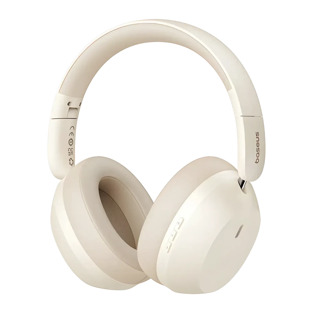 Baseus Beige Auriculares Inalámbricos Bass 35 Max Diadema Bluetooth 5.3 50H