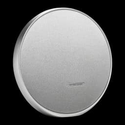 Altavoz portátil Harman/Kardon Onyx Studio 9 50W 8h Bluetooth 5.3 Gris, vista frontal en ángulo: rejilla circular gris
